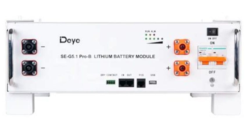 Акумуляторна батарея Deye SE-G5.1 Pro-B (LiFePO4 51,2V 100Ah 5,12kWh) Deye SE-G5.1 Pro-B фото